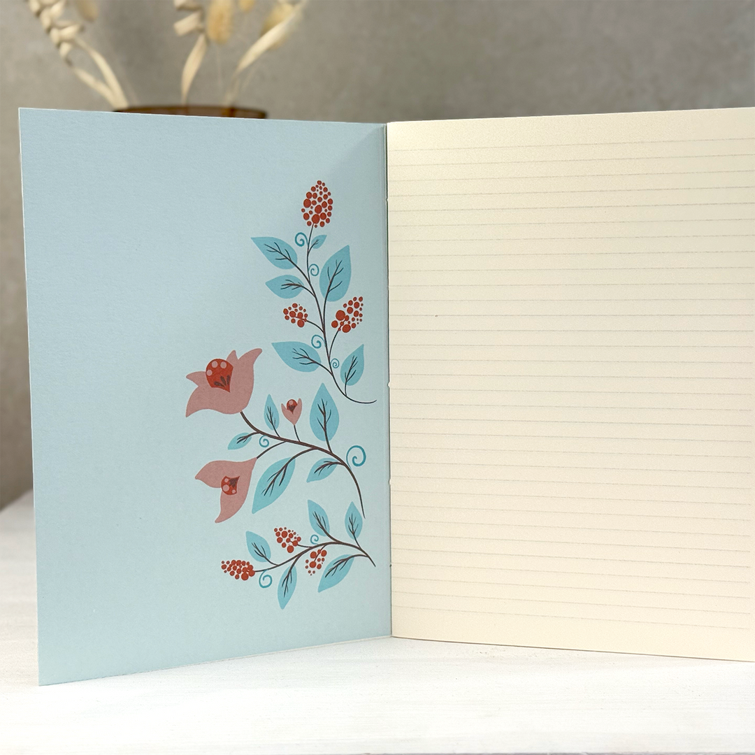 Loop Notatnik – A5, 60 stron, pastelowy zielony - Lola Lima Paper Co.