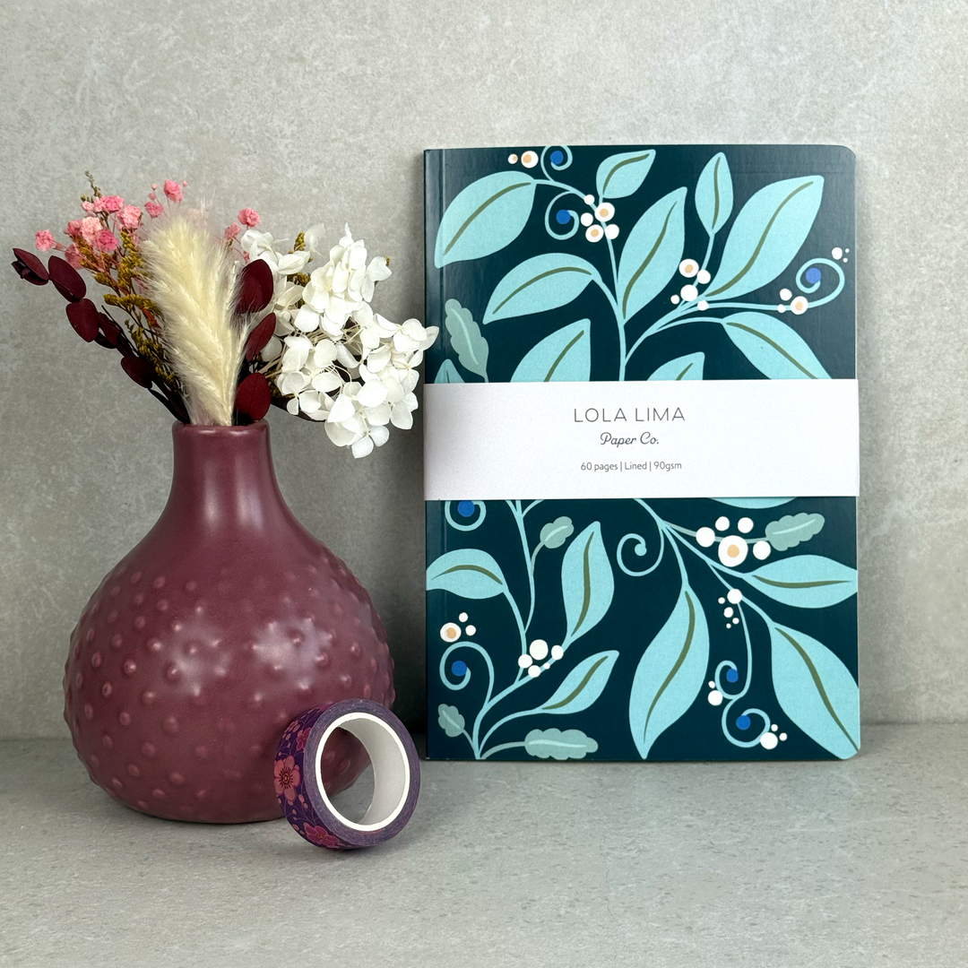 Notebook 60 pages, lined, soft cover - Lola Lima Paper Co.