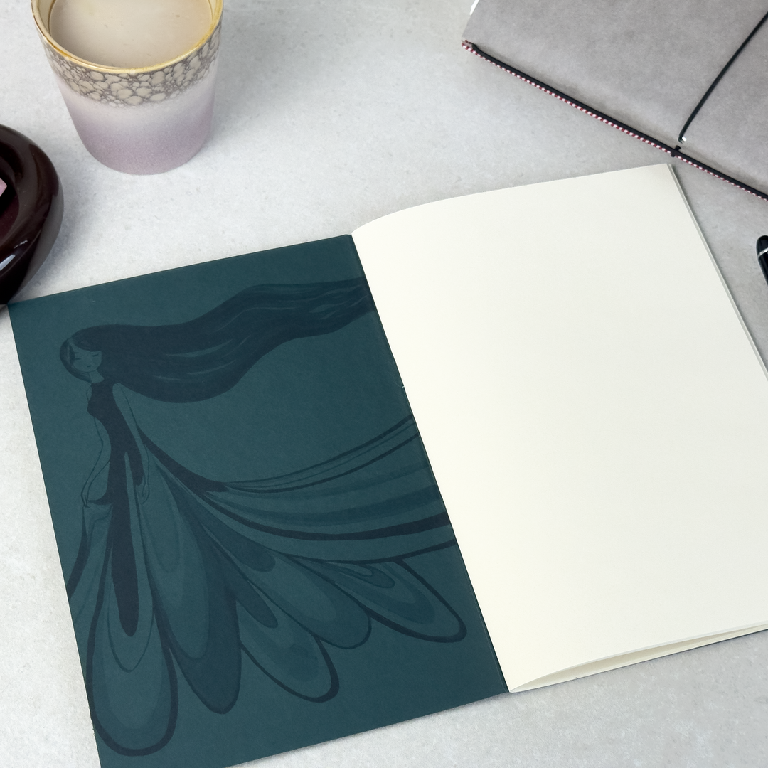 Loop Modular Notebook  – A5, 60 pages, blank, dark green - Lola Lima Paper Co.