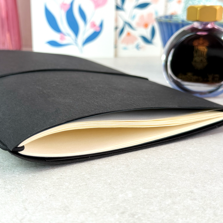 Loop Modular Notebook – A5, 60 pages, lined, dark green - Lola Lima Paper Co.