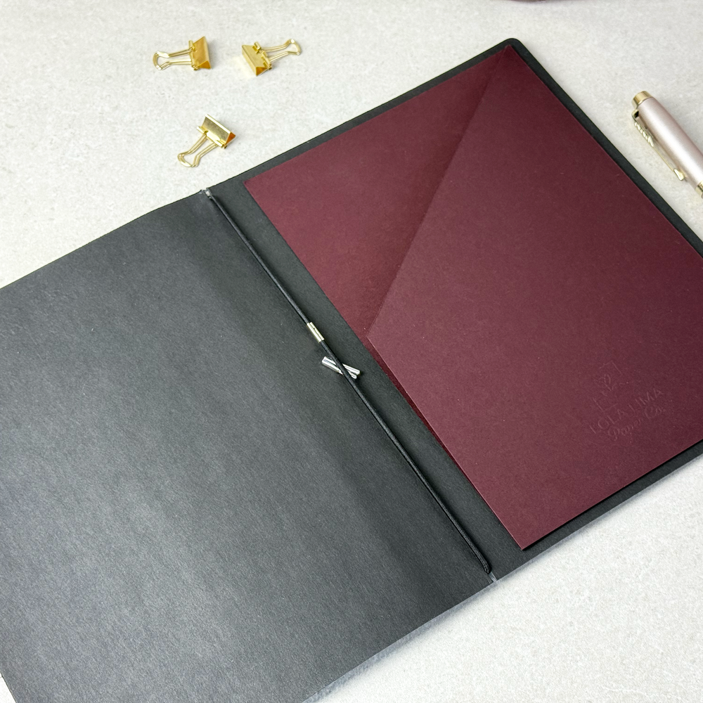 Loop Oprawa - Korek & Washpapa - Czarna - Lola Lima Paper Co.