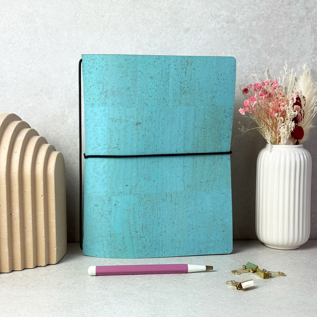Loop Oprawa - Korek & Washpapa - Turkusowa - Lola Lima Paper Co.