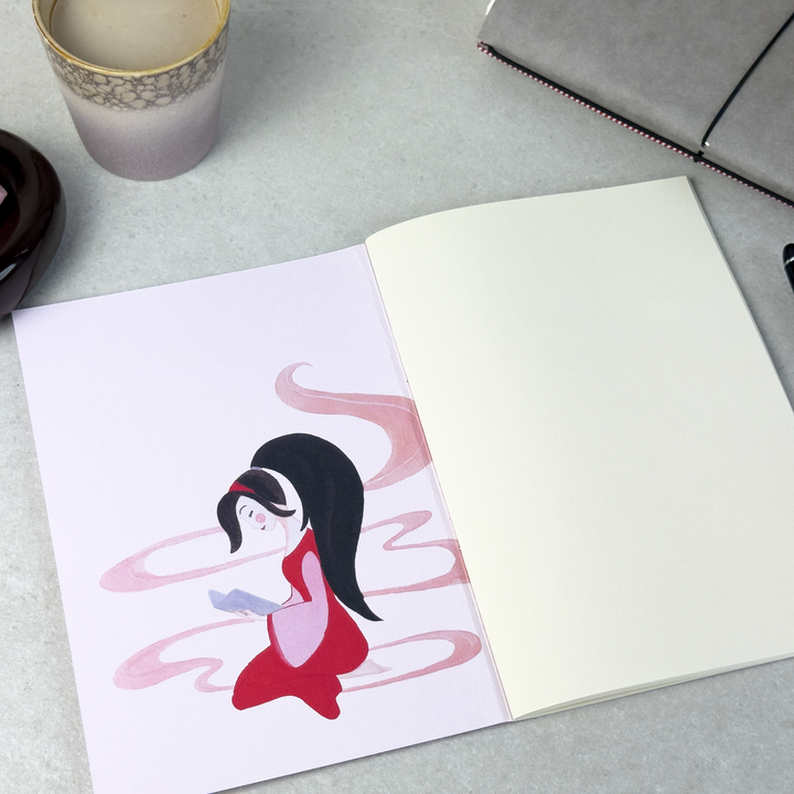 Loop Modular Notebook – A5, 60 pages, blank, pastel pink - Lola Lima Paper Co.