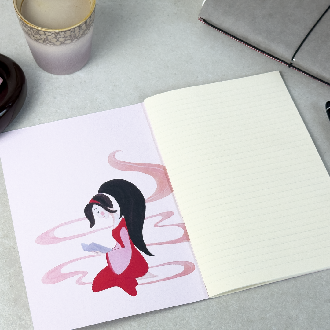 Loop Modular Notebook – A5, 60 pages, lined, pastel pink - Lola Lima Paper Co.