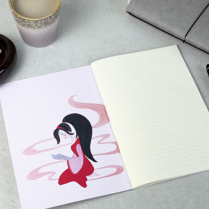 Loop Modular Notebook – A5, 60 pages, lined, pastel pink - Lola Lima Paper Co.
